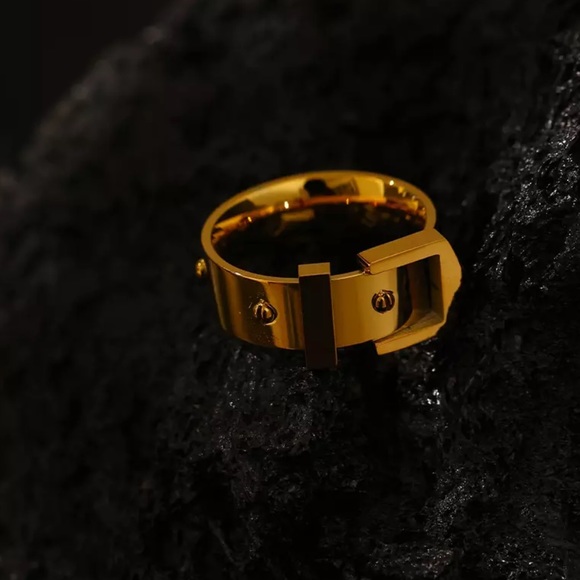 💛Gold plated belt ring - Picture 6 of 7